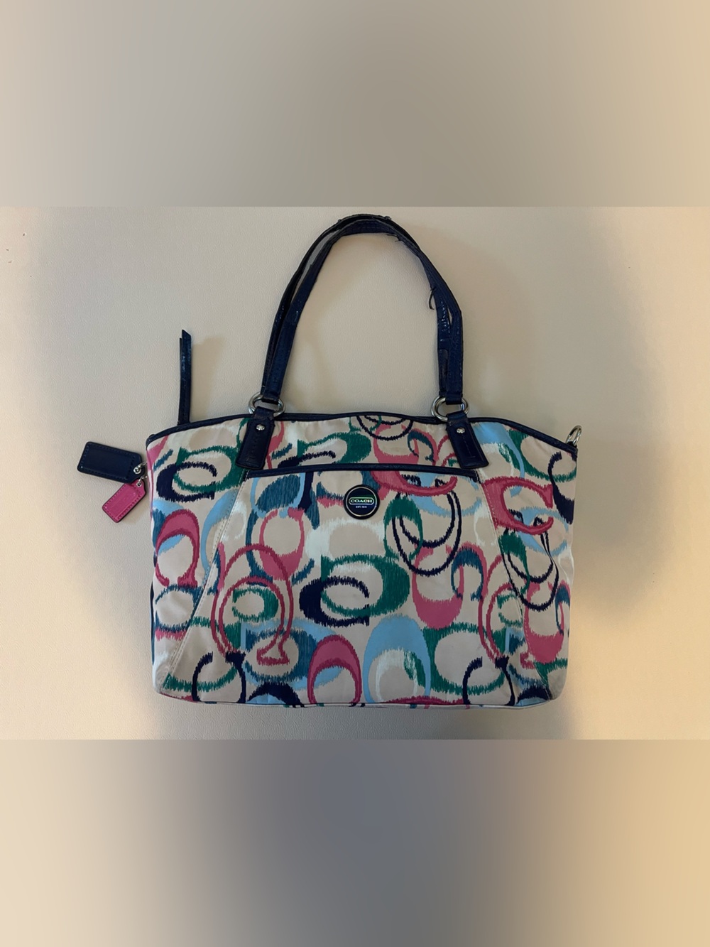 COACH Vintage “IKAT” Multicolor Large Tote Bag